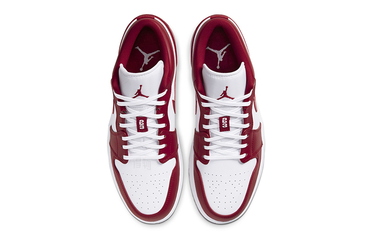Мужские кроссовки Jordan Air Jordan 1 (красно-белые) — фото 4