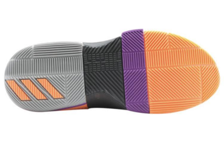 Кроссовки adidas D lillard 3 All Star 2017 (серо-фиолетово-оранжевый) — 多重灰/金属/灰 — фото 5