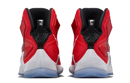 Мужские кроссовки Nike Lebron 13 On Court (красно-белые) — Красный / белый — фото 4