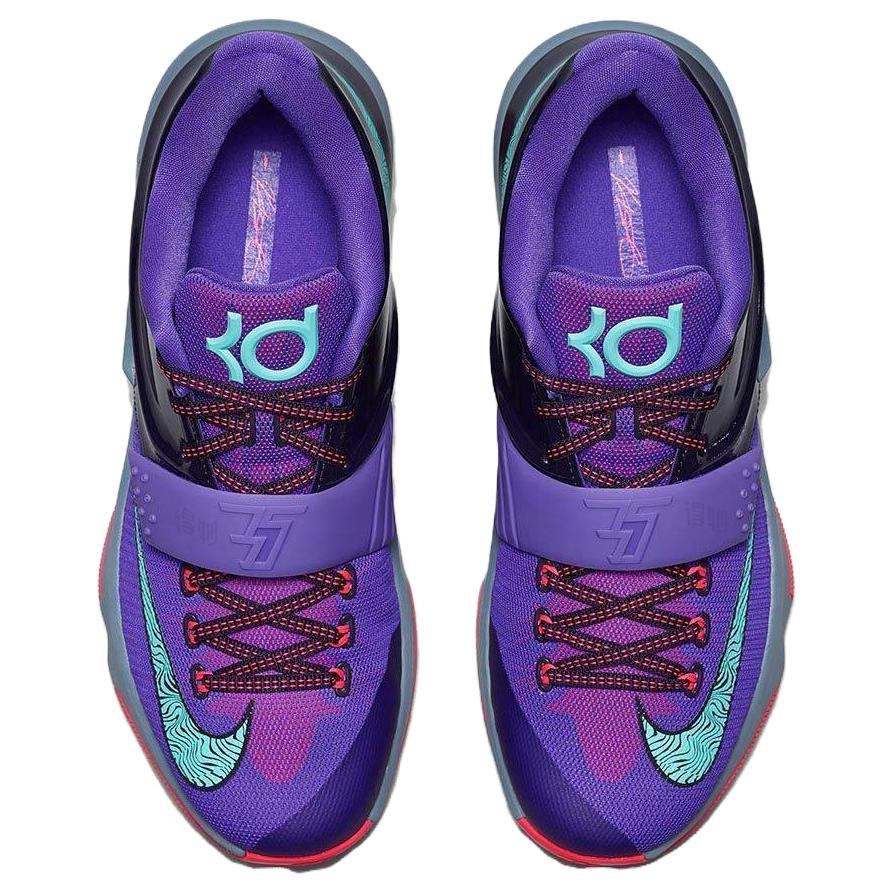 Мужские кроссовки Nike KD 7 Lightning 534 (серо-фиолетовые) — фото 4