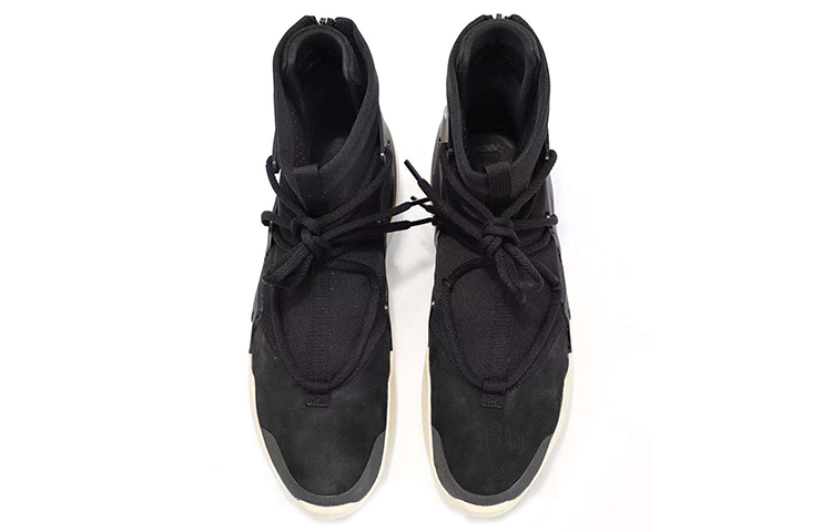 Мужские кроссовки Nike Air Fear of God 1 black fog OG (черные) — Чёрный — фото 3