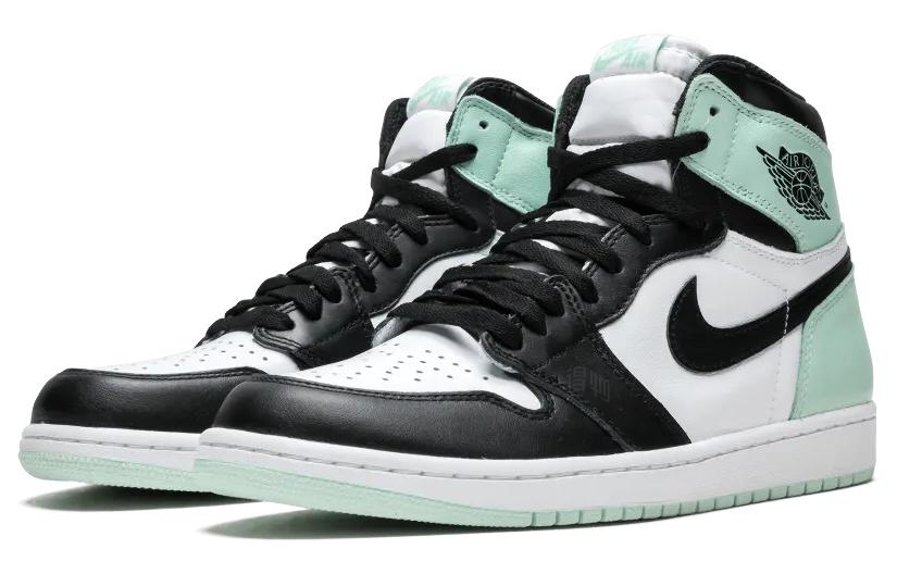 Мужские кроссовки Air Jordan 1 Retro High Igloo (мятные) — Чёрный / белый / синий — фото 3