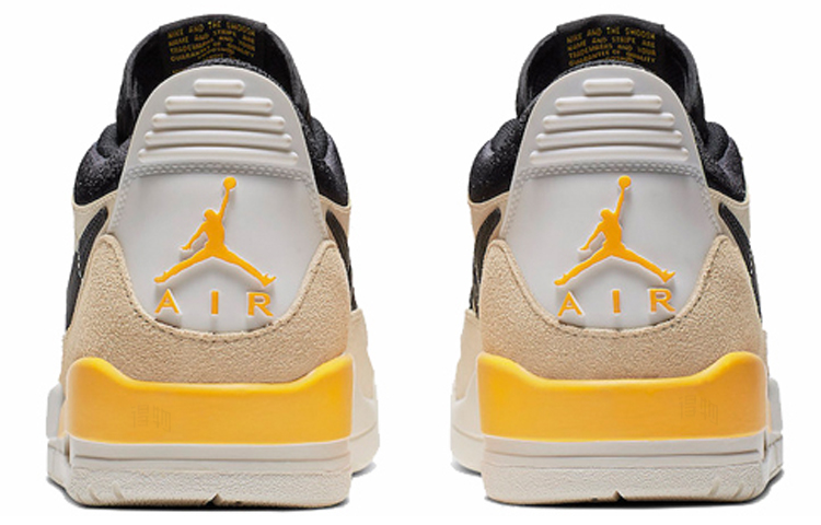 Мужские кроссовки Jordan Legacy 312 low (оранжево-черные) — фото 4