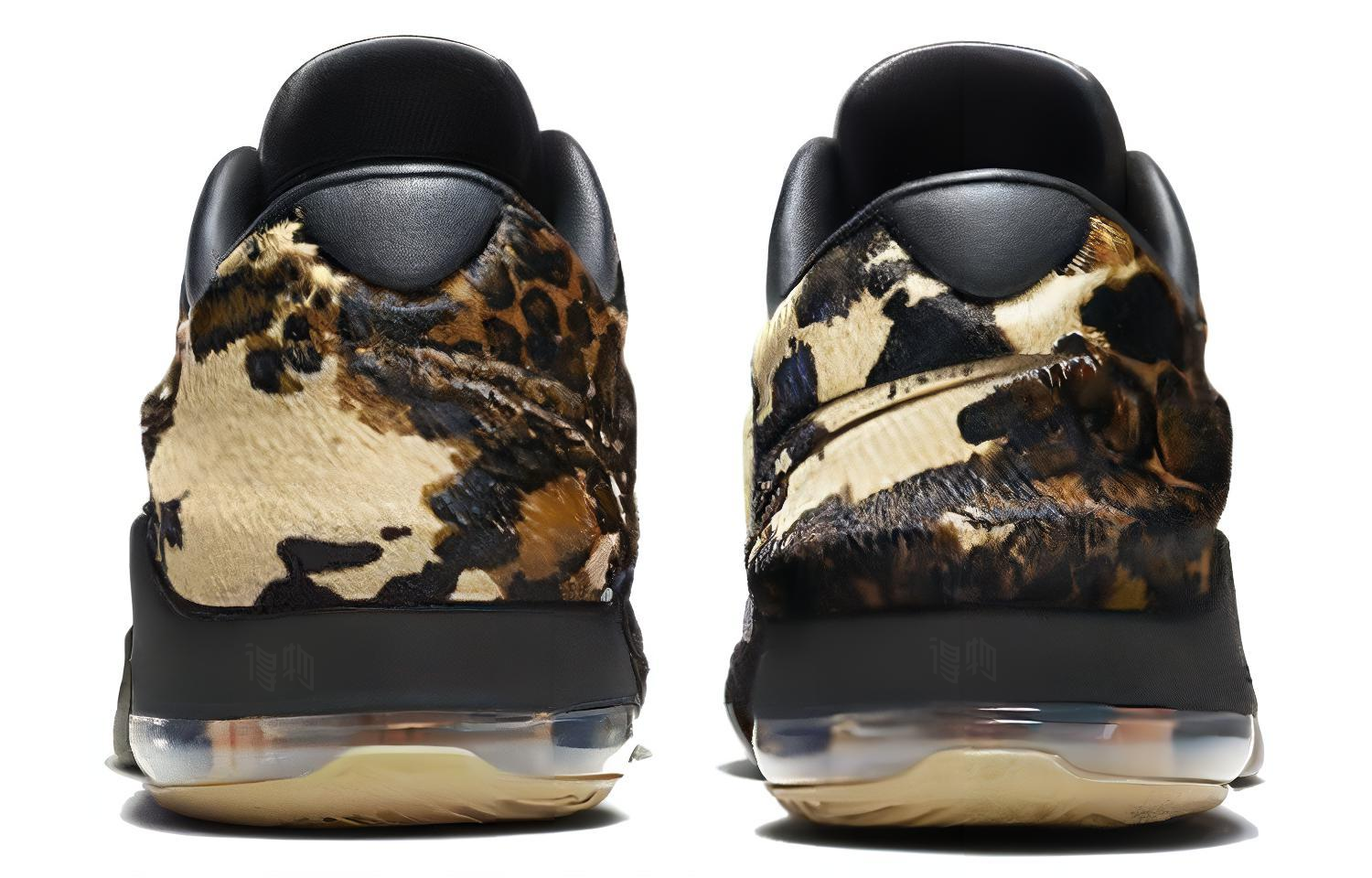 Мужские кроссовки Nike KD 7 (черно-желтые) — 黑/帆色 — фото 4