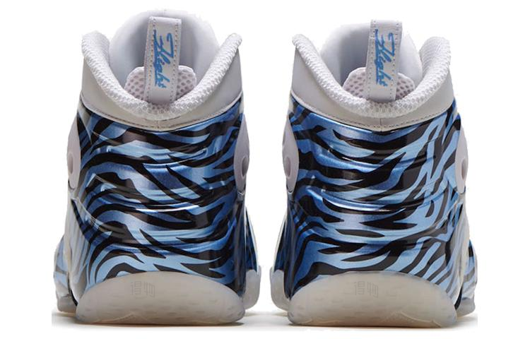 Мужские кроссовки Nike Zoom Rookie PRM Memphis Tigers (сине-белые) — фото 4