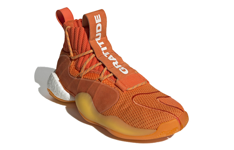 Высокие кроссовки adidas originals Crazy BYW X "Gratitude" (оранжевый) — 橘色 — фото 3