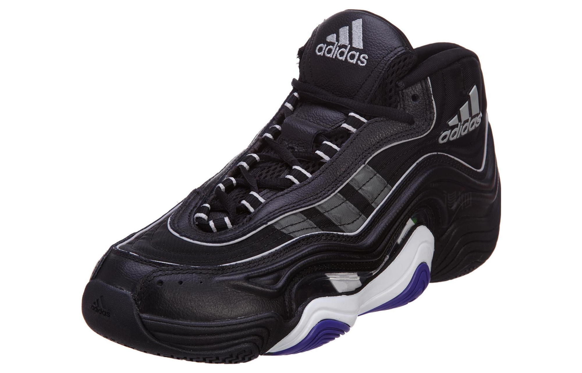 Мужские кроссовки adidas Crazy 2 KB II (черно-синие) — Чёрный / синий — фото 2
