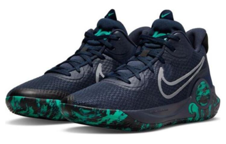 Кроссовки Nike KD Trey 5 IX EP (темно-синий / зеленый) — Тёмно-синий / зелёный — фото 2