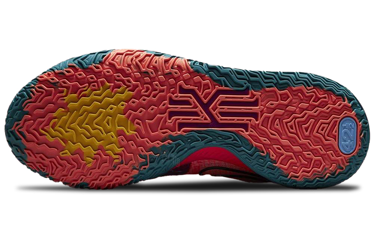 Кроссовки Nike Kyrie Low 4 EP "1 World 1 People" (розовые) — 玫红/蓝 — фото 6