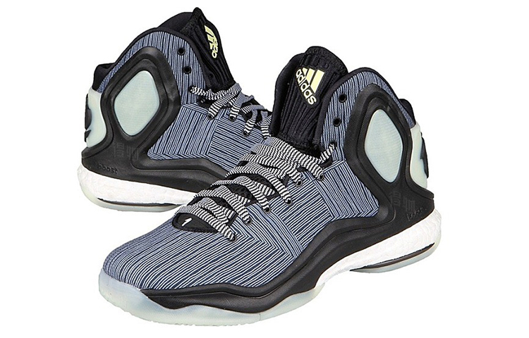 Мужские кроссовки adidas D Rose 5 Boost (дымчато-серый) — 烟灰色 — фото 3