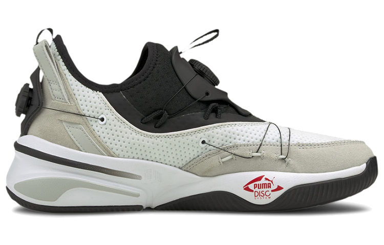 Мужские кроссовки PUMA Double Disc (черно-бело-серый) — Чёрный / белый / серый — фото 2