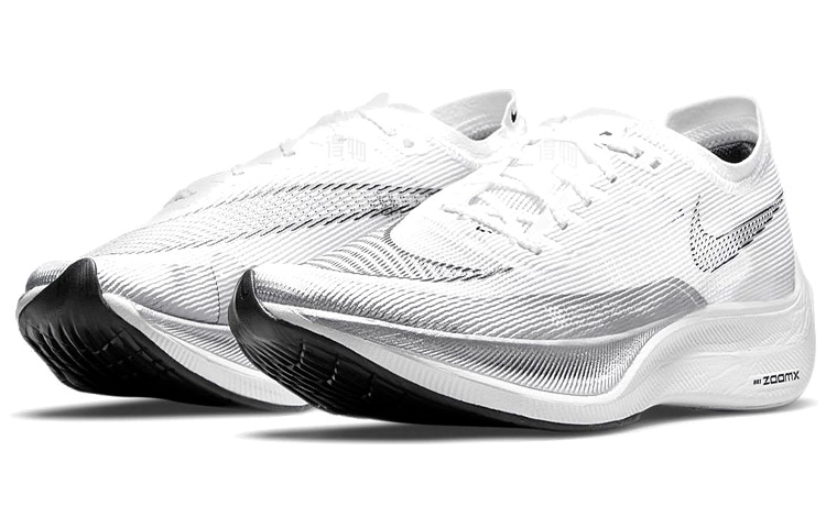 Унисекс кроссовки Nike ZoomX Vaporfly Next% 2 (бело-серебристые) — Белый / серебристый — фото 3