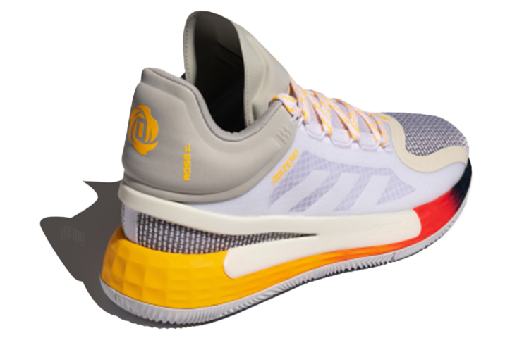 Мужские кроссовки adidas D rose 11 (серыйоранжевый) — фото 4