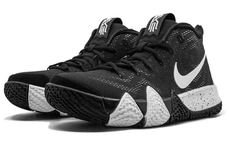 Мужские кроссовки Nike Kyrie 4 (черныйбелый) — Чёрныйбелый — фото 3