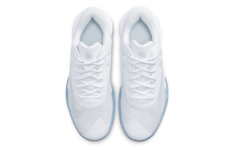 Кроссовки Nike Precision 4 (бело-синие) — Белыйсиний — фото 5