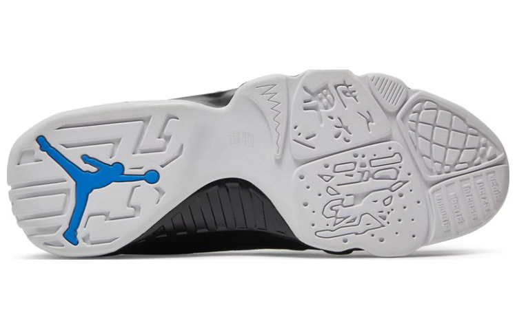Мужские кроссовки Jordan Air Jordan 9 Retro Photo Blue (черно-синие) — фото 5