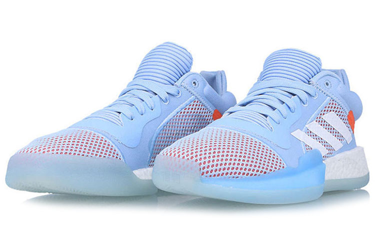 Мужские кроссовки adidas Marquee Boost low (голубые) — фото 3