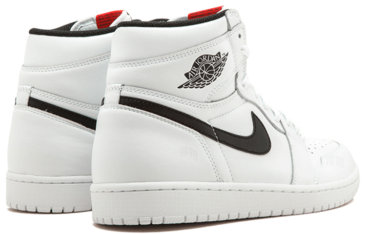 Мужские кроссовки Jordan Air Jordan 1 Retro Yin Yang (черно-белая) — Белый / чёрный — фото 3