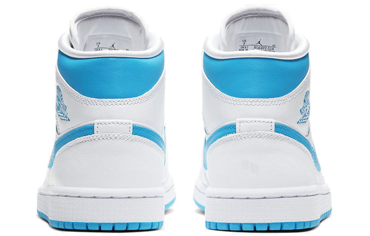 Женские кроссовки Jordan Air Jordan 1 Mid (голубые) — фото 4