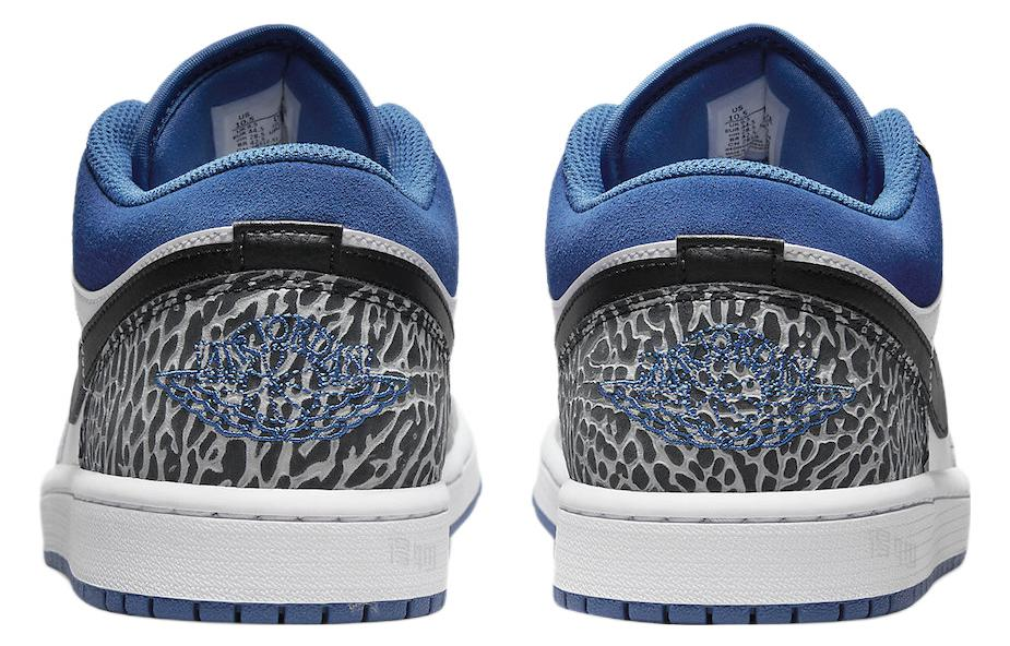 Кеды Jordan Air Jordan 1 low se (бело-синие) — фото 5