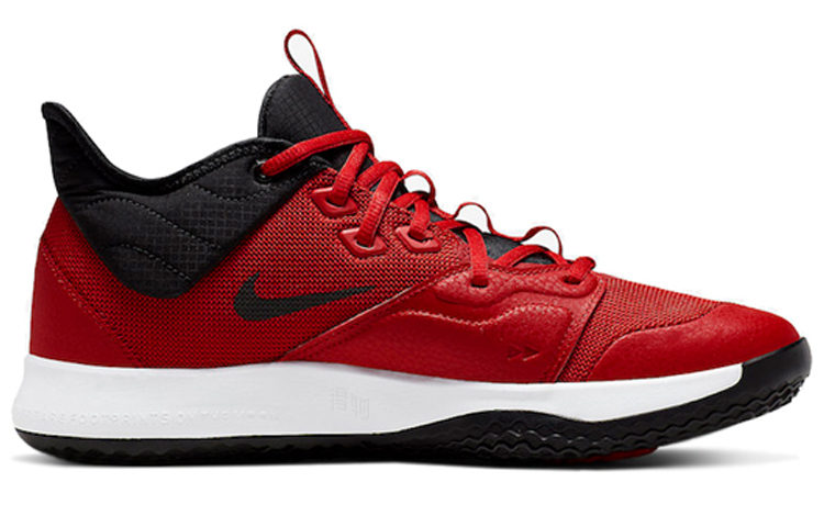 Мужские кроссовки Nike PG 3 University Red 3 (красные) — Красный — фото 2