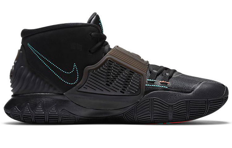 Кроссовки Nike Kyrie 6 EP “Eleven” (черно-сине-красные) — Чёрныйсинийкрасный — фото 2