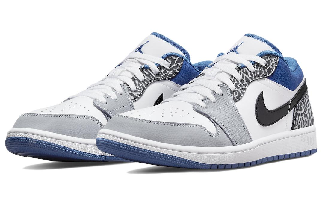 Кеды Jordan Air Jordan 1 low se (бело-синие) — фото 3