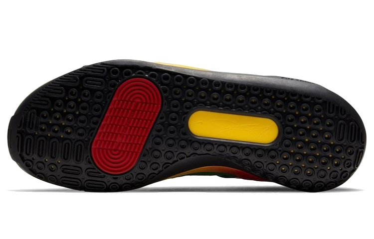 Кроссовки Nike KD 13 Rasta (черный / желтый / зеленый / красный) — Чёрный / жёлтый / зелёный / красный — фото 6