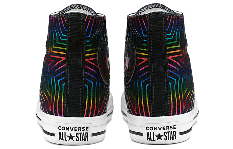 Женские кеды Converse Chuck Taylor All Star Exploding Star High Top (черные) — Чёрный — фото 4