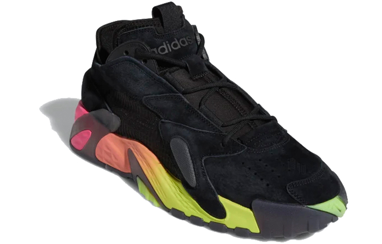 Кроссовки adidas originals Streetball (черно-желто-оранжево-розовый) — фото 3