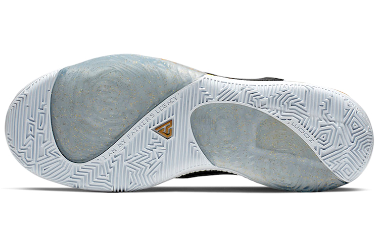 Мужские кроссовки Nike Freak 1 Zoom "Coming to America" (черно-золотые) — фото 6
