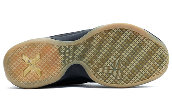 Мужские кроссовки Nike Kobe 10 Mid EXT (черный) — Чёрный / чёрный / светло-коричневый — фото 4