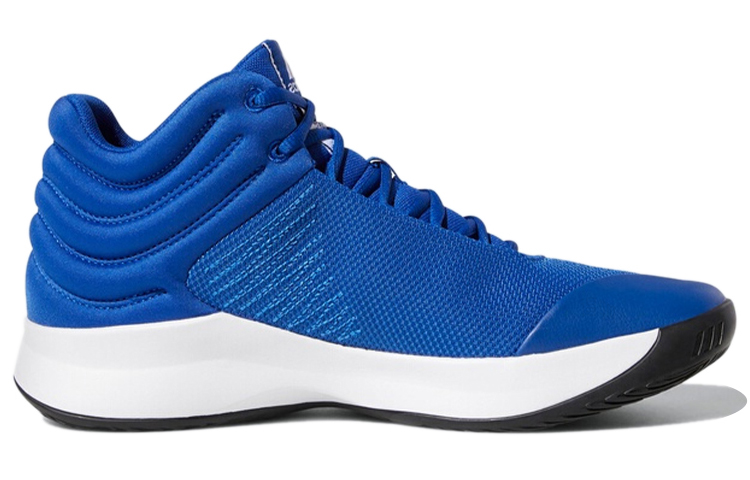 Мужские кроссовки adidas Pro Spark 2018 (сине-белый) — Синий / белый — фото 2