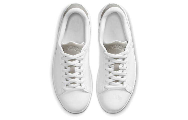 Кроссовки Jordan Air Jordan 1 Centre Court "White on White" (бело-серые) — Белый / серый — фото 4