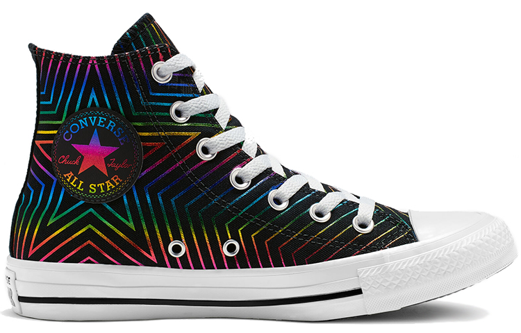 Женские кеды Converse Chuck Taylor All Star Exploding Star High Top (черные) — Чёрный — фото 2