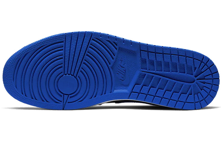 Мужские кроссовки Jordan Air Jordan 1 Mid “Royal” (черный / синий / белый) — Чёрный / синий / белый — фото 5