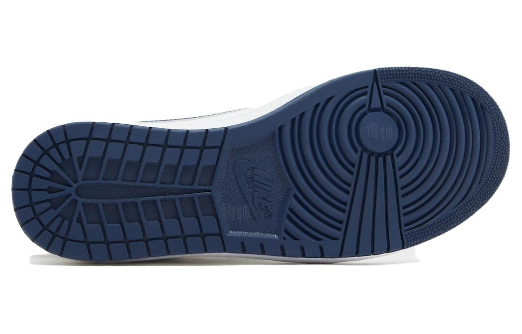 Мужские кроссовки Jordan Air Jordan 1 Low 85 "Metallic Blue" (бело-голубые) — фото 6