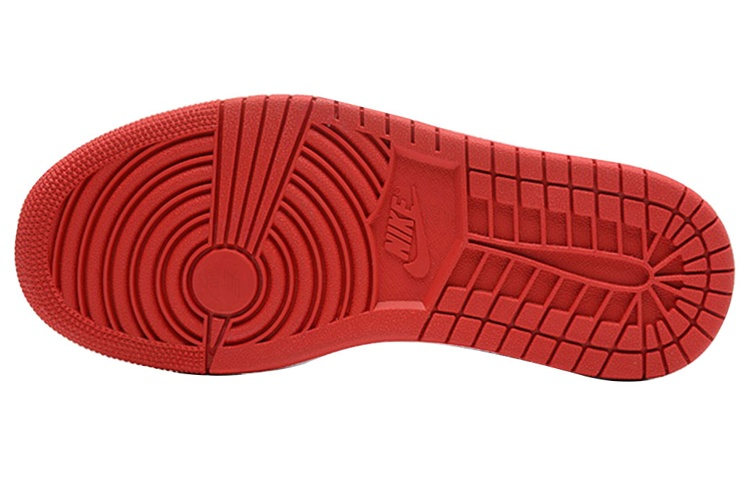 Мужские кроссовки Jordan Air Jordan 1 Mid (черно-красные) — фото 4