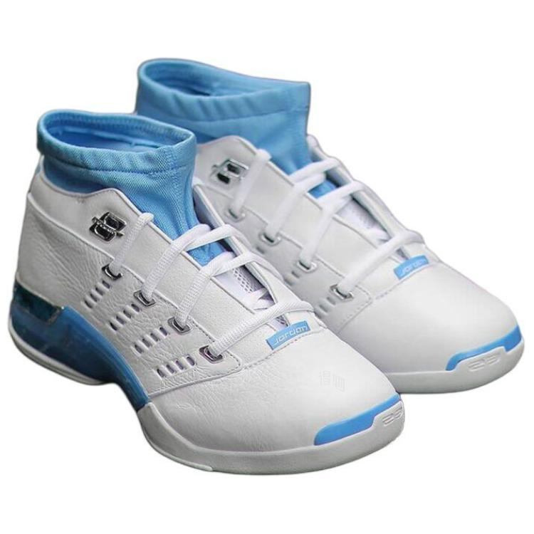 Мужские кроссовки Jordan Air Jordan 17 (бело-синие) — Белыйсиний — фото 3