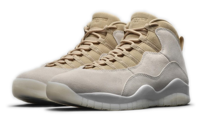 Кеды Jordan × SoleFly Air Jordan 10 (белыйоранжевый) — фото 2