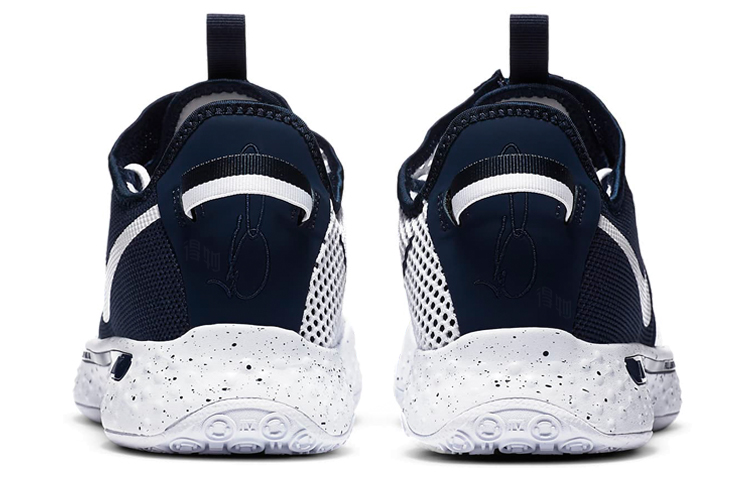 Кроссовки Nike PG 4 Team (темно-синий / белый) — Тёмно-синий / белый — фото 5