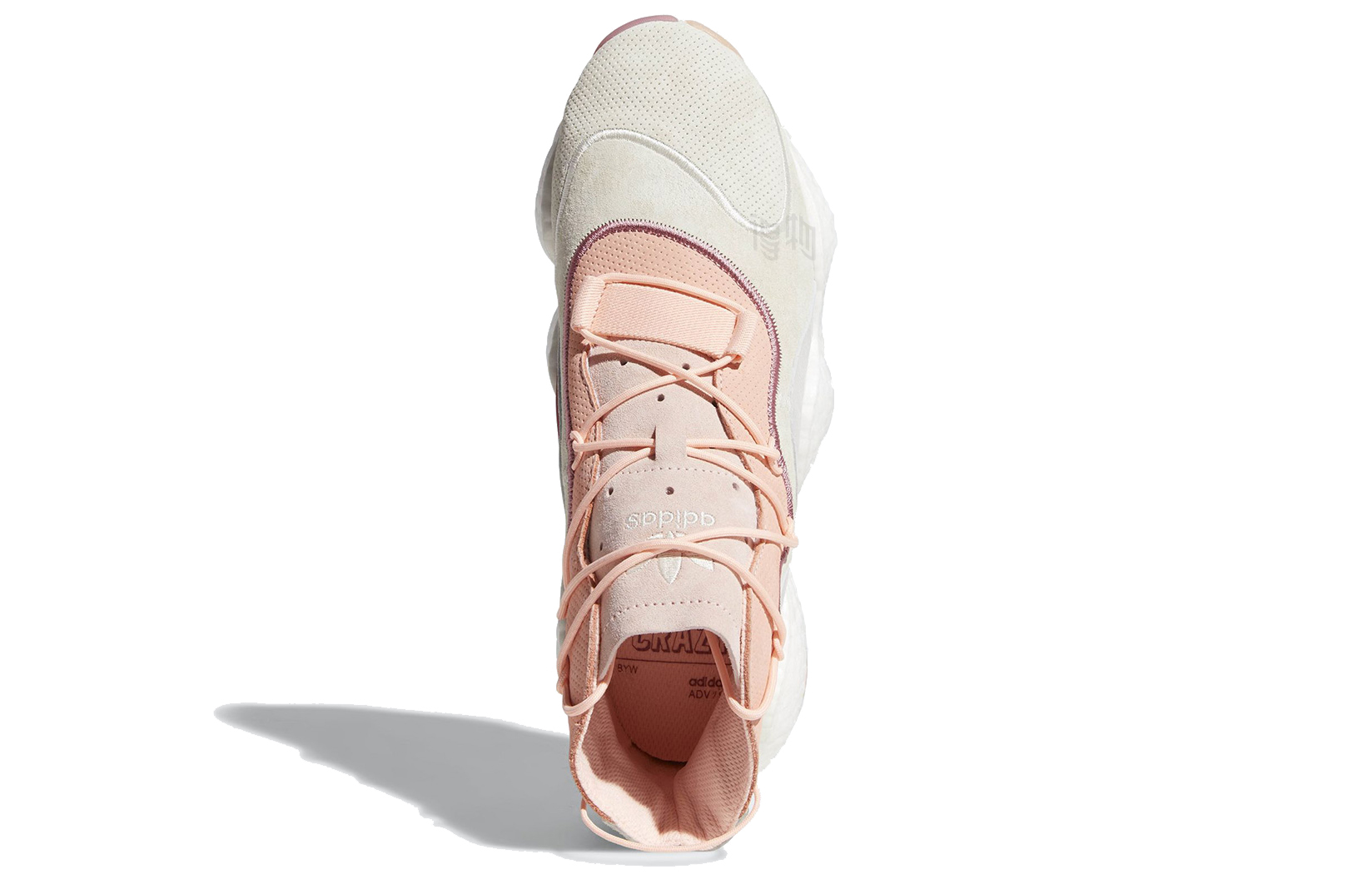 Кроссовки adidas originals Crazy BYW 1.0 (серо-розово-белые) — фото 5