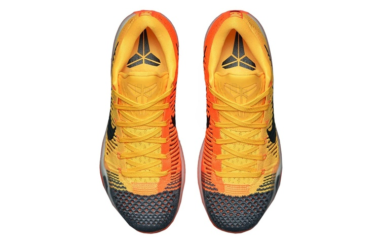 Мужские кроссовки Nike Kobe 10 Elite Chester (оранжево-черные) — фото 2