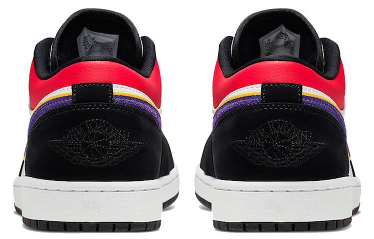 Мужские кроссовки Jordan Air Jordan 1 Low (черно-синий) — фото 4