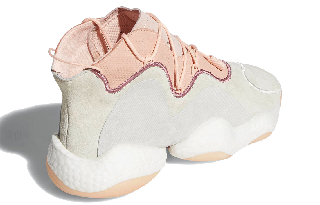 Кроссовки adidas originals Crazy BYW 1.0 (серо-розово-белые) — фото 4