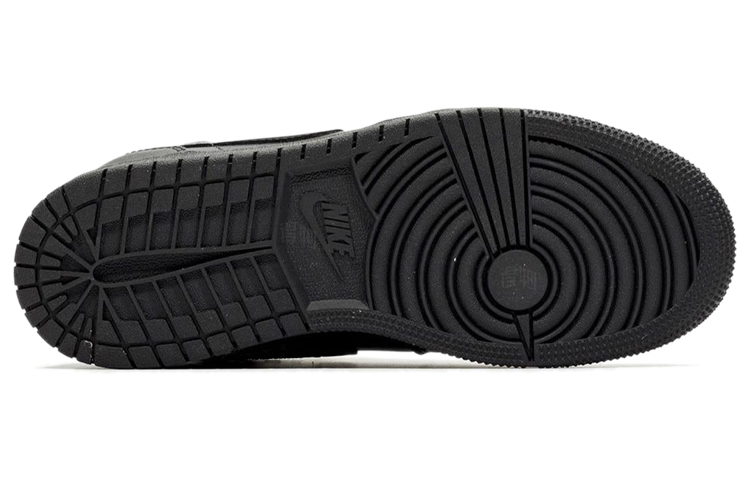 Женские кроссовки Jordan Air Jordan 1 Mid (черные) — 纯黑 — фото 5