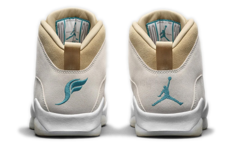 Кеды Jordan × SoleFly Air Jordan 10 (белыйоранжевый) — фото 3