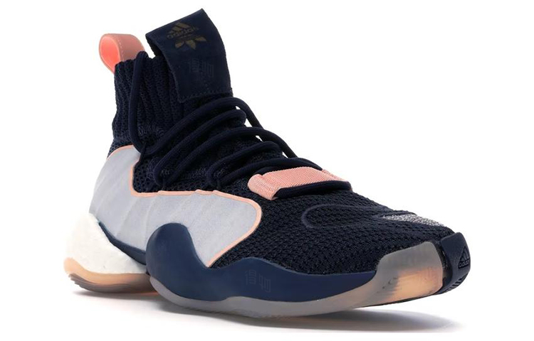 Мужские кроссовки adidas Crazy BYW X (сине-серые) — фото 3