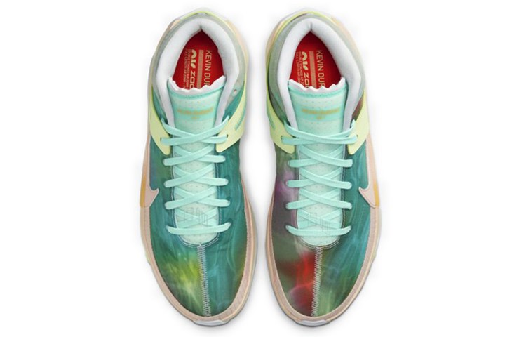 Кроссовки Nike KD 13 EP Chill (желто-зеленые) — фото 4
