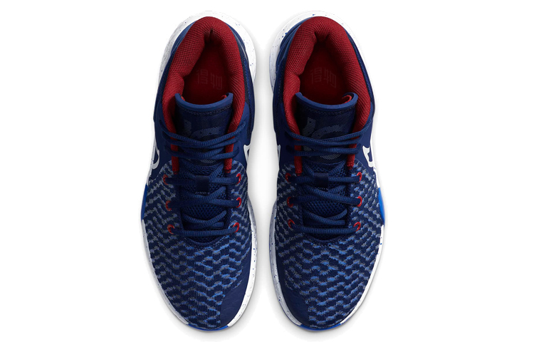 Кроссовки Nike KD Trey 5 VII Blue Void (сине-белые) — фото 4